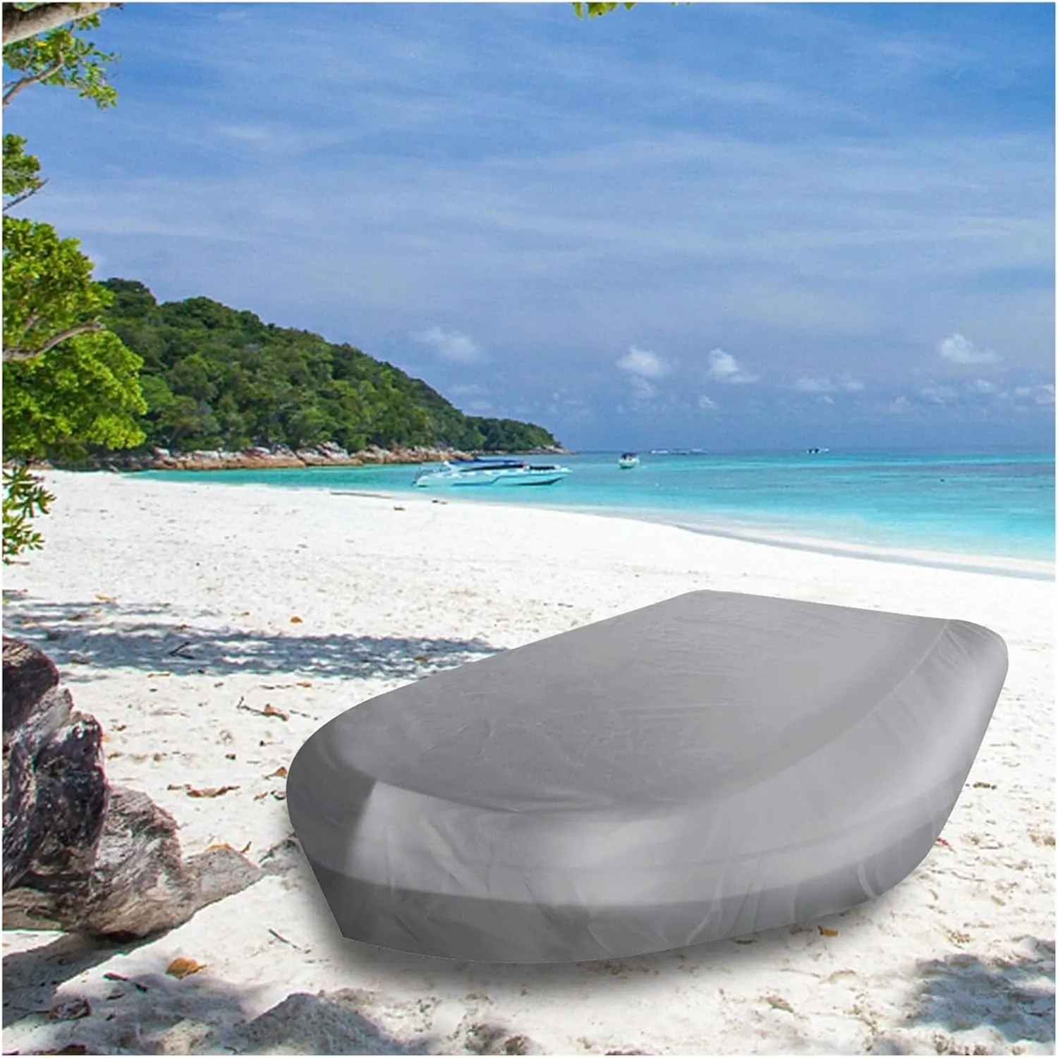 Heavy Duty Boat Cover, Inflatable Boat Cover, Dust-Proof Enlarged Boat Cover, Boat Cover Uv Protection, Small, Drift, Large Boat Protection Gear(Size:520x94x46cm)