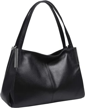 HESHE Leather Purses for Women Tote Top Handle Bags Shoulder Handbags Designer Office Ladies Purse Cross Body Bag