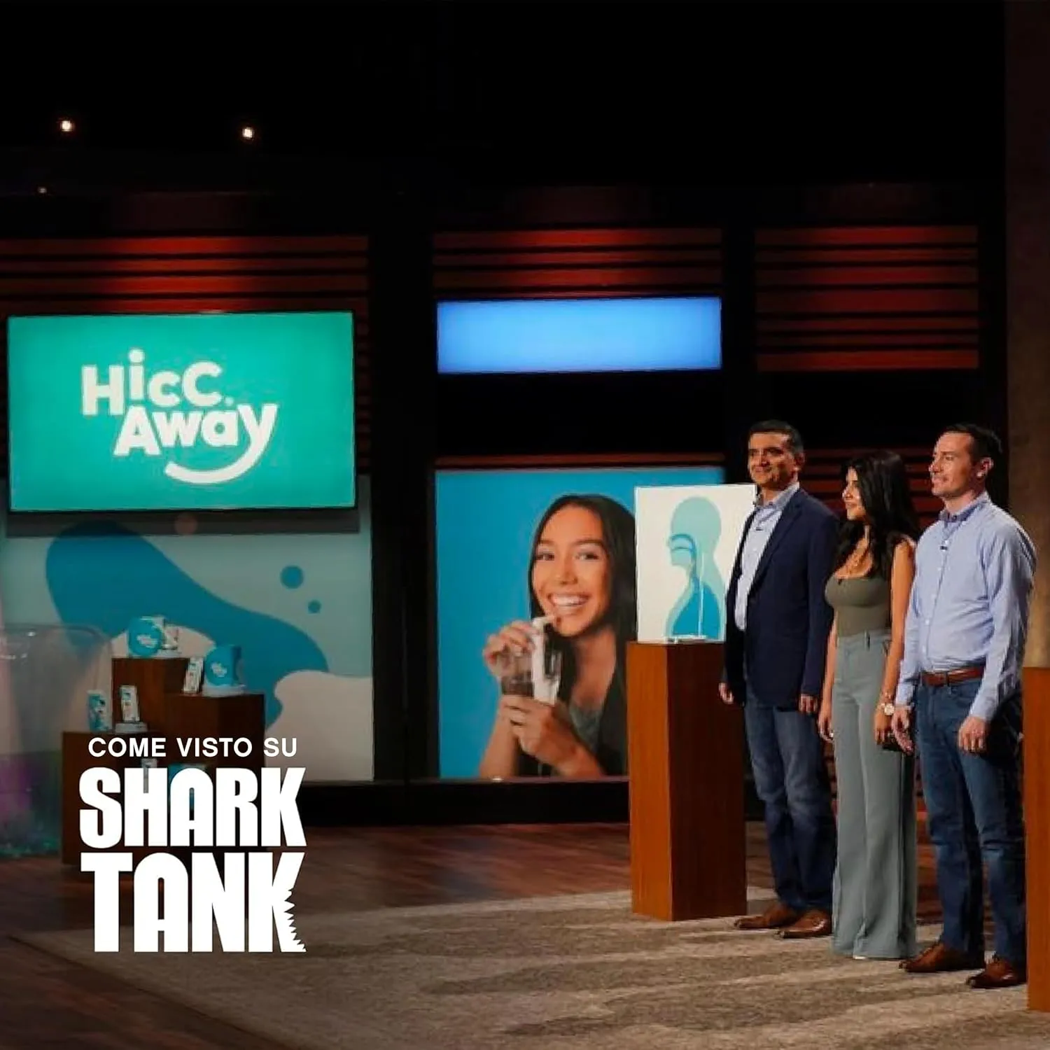 HICCAWAY Hiccup Straw - Stops Hiccups Naturally & Fast - As Seen On Shark Tank - Clinically Proven Relief for All Ages, Children & Adults - Lightweight, Reusable, & Safe Case, Blue 1 Pack