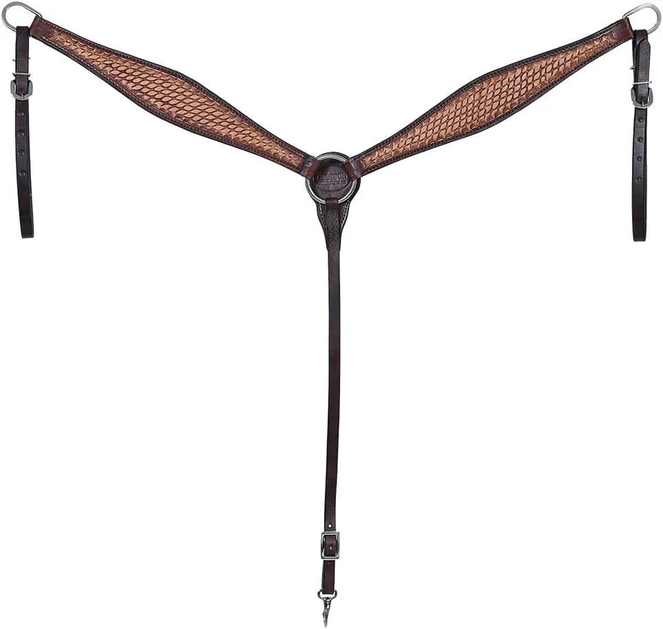 HILASON Western American Leather Breast Collar