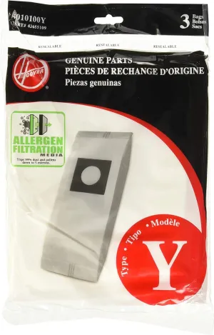 Hoover Type Y Allergen Bag (6-Pack), 4010100Y