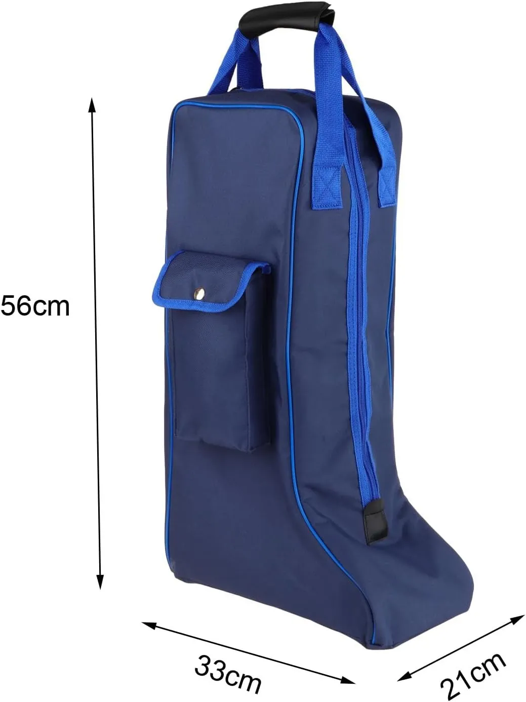 Horse Riding Long Boot Bag with Top Handle Waterproof for Skiing Hiking Side Pocket Versatile Equestrian Equipment Organizer