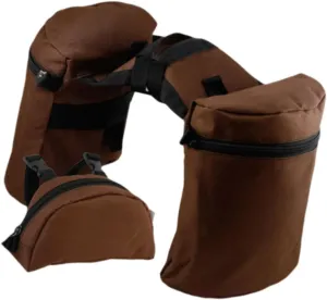 Horse Saddlebag Horn Bag Saddle Horn Bags Set Equestrian Sports Portable Versatile Pommel Horn Bags Trail Riding Saddle Bags, Coffee