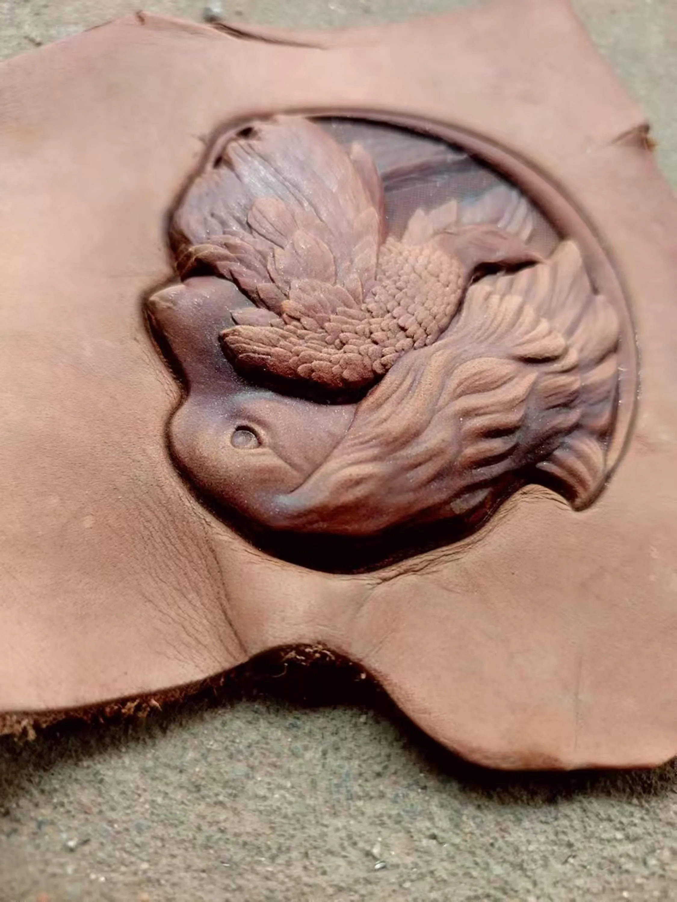 Hound three-dimensional dog leather embossing mold three-dimensional animal mold embossing shaping mold