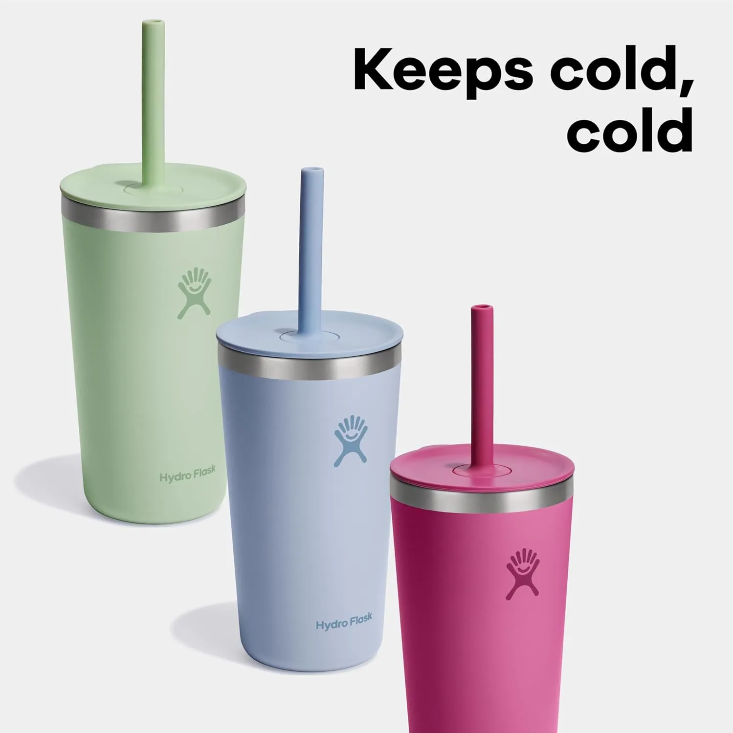 Hydro Flask 20 Oz All Around Tumbler Straw Lid Botanical Bliss Agave