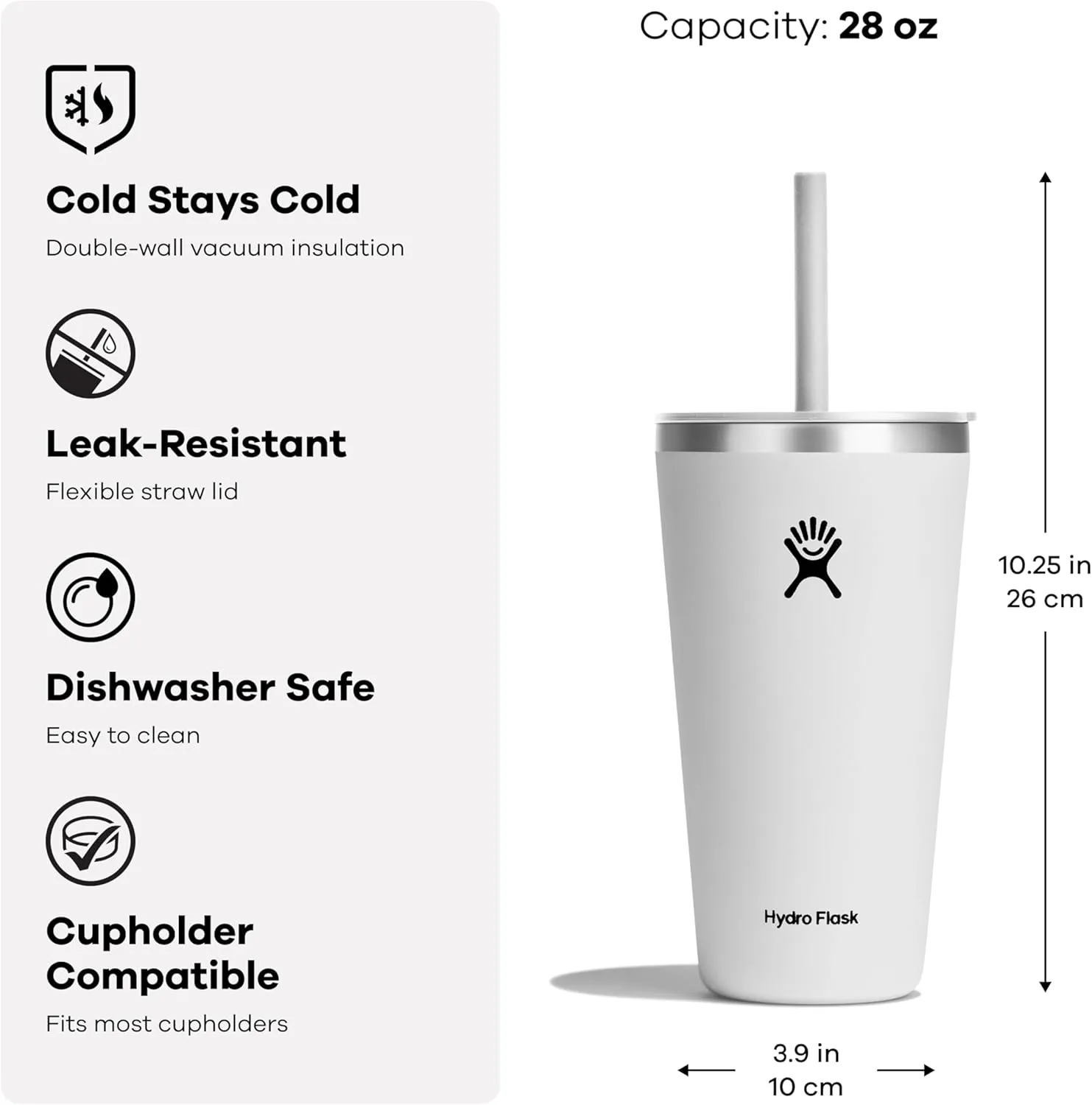 Hydro Flask 28 Oz All Around Tumbler Straw Lid Agave