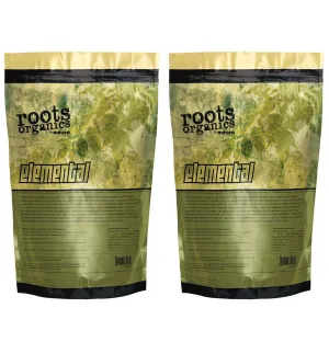 Hydrofarm (2 Roots Organics Elemental ROEL3 Garden Nutrient Fertilizer Bags | 6 lbs