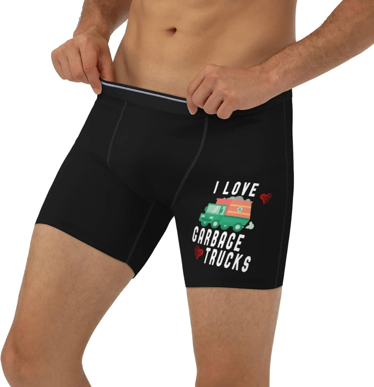 I Love Trash Garbage Trucks Men's Briefs Soft Men's Boxer Briefs