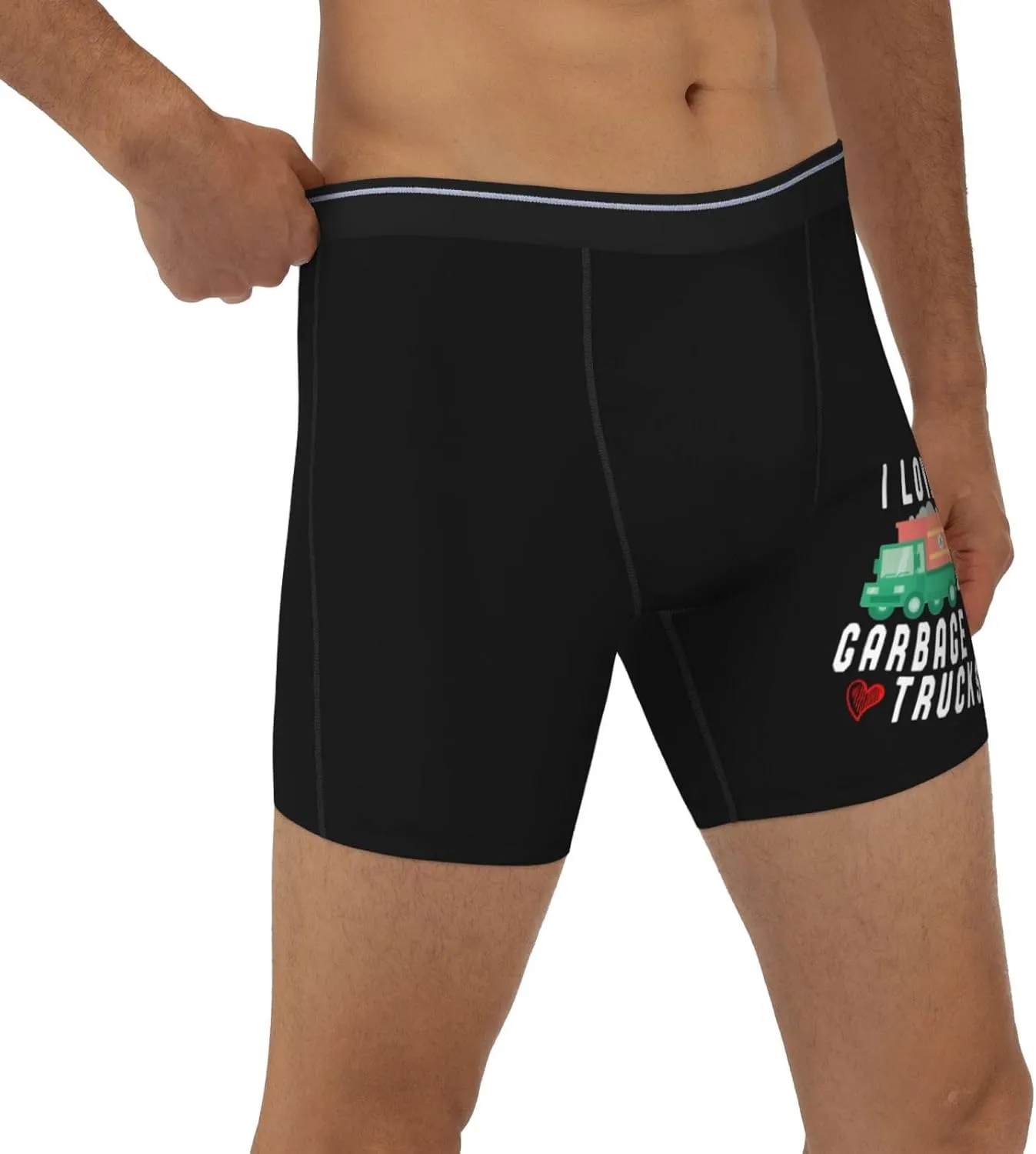 I Love Trash Garbage Trucks Men's Briefs Soft Men's Boxer Briefs