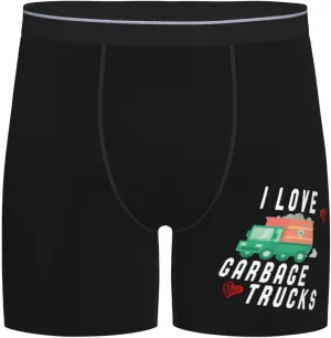 I Love Trash Garbage Trucks Men's Briefs Soft Men's Boxer Briefs