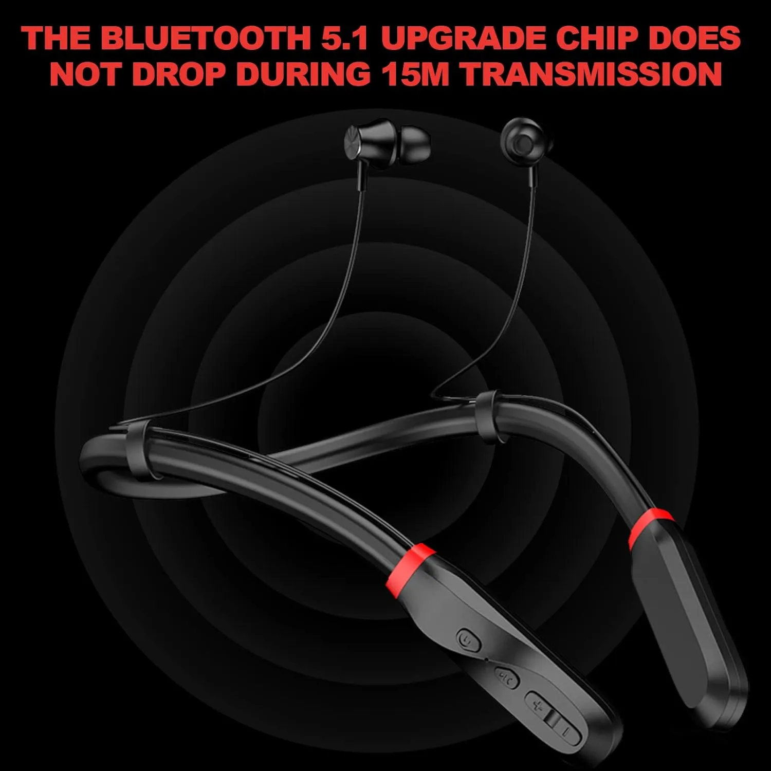 I35 Wireless Bluetooth Headphones, 120 Hours Playtime, Skin-Friendly, Magnetic Suction, IPX5 Waterproof
