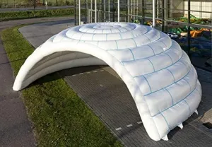 Inflatable Family Camping Recreation Dome Igloo Tent W/Blower (Size: 8x5x4m)