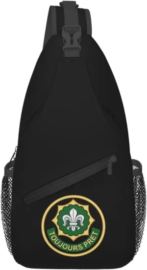 Insignia Usa Army 2Nd Cavalry Regiment V1 Crossbody Bags For Women Men Chest Backpack Gym Shoulder Bag Travel Outdoor Sports Casual Crossbody Bags