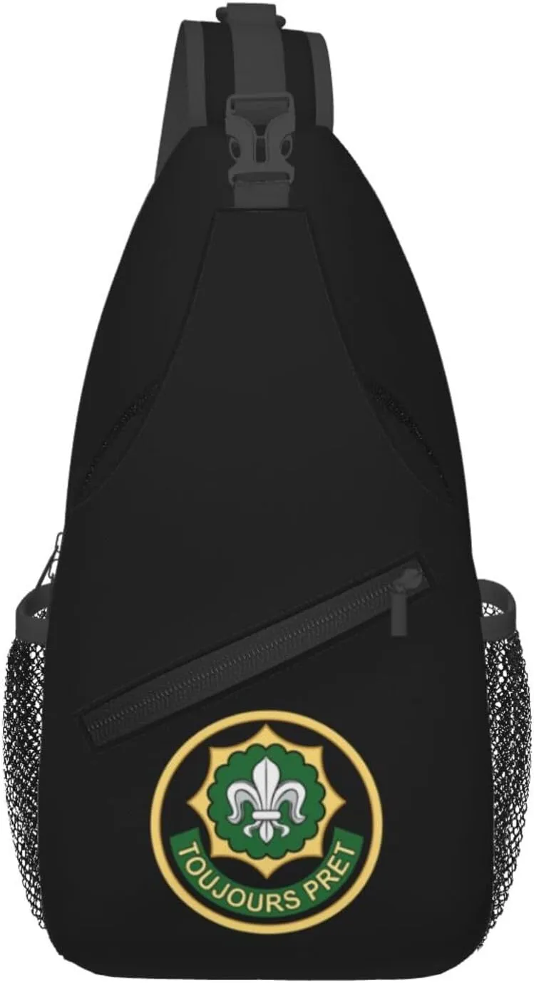 Insignia Usa Army 2Nd Cavalry Regiment V1 Crossbody Bags For Women Men Chest Backpack Gym Shoulder Bag Travel Outdoor Sports Casual Crossbody Bags