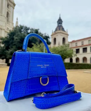 Italian Crocodile print Handbags for Women Genuine Cow Leather Purses Top Handles Shoulder Bag