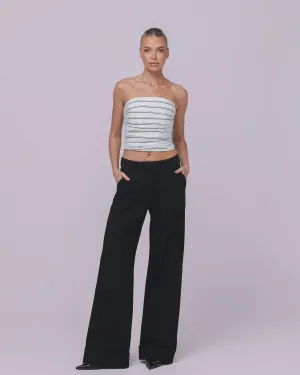 Jane Bustier Noir Stripe