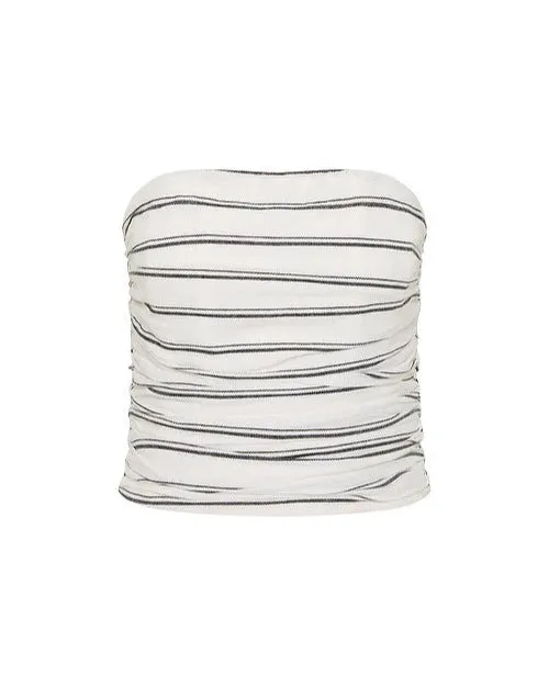 Jane Bustier Noir Stripe