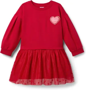 Janie and Jack Girls' Tulle Icon Dress (Toddler/Little Big Kid)