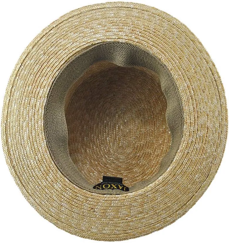 Jaxon & James Straw Boating Hat with Natural Striped Headband