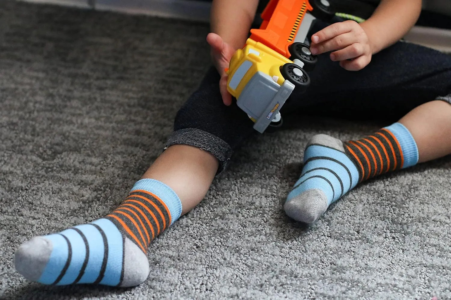 Jefferies Socks Boys' Stripe Cotton Crew Socks 6 Pair Pack