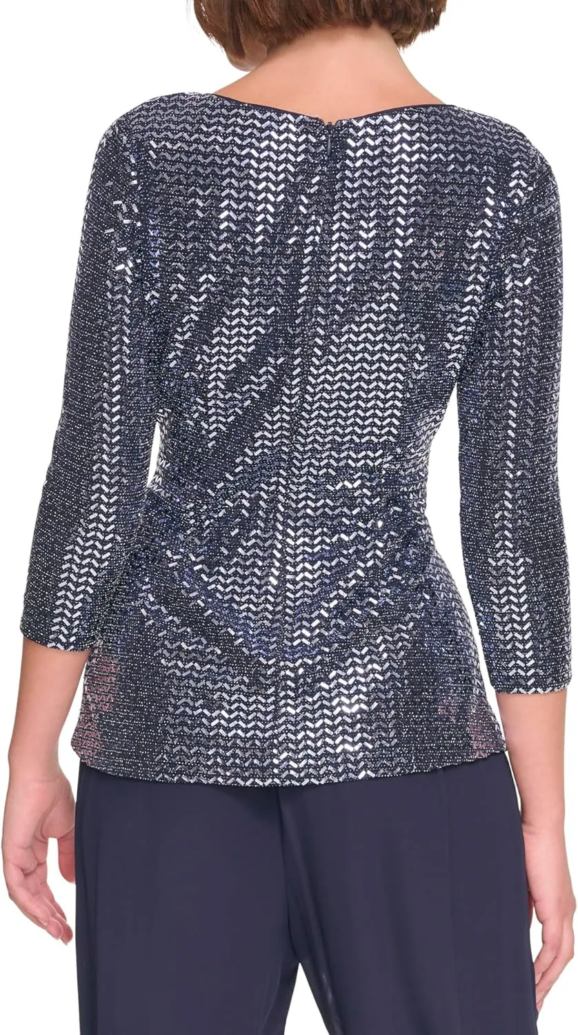 Jessica Howard womens Sequin Bodice Jumpsuit