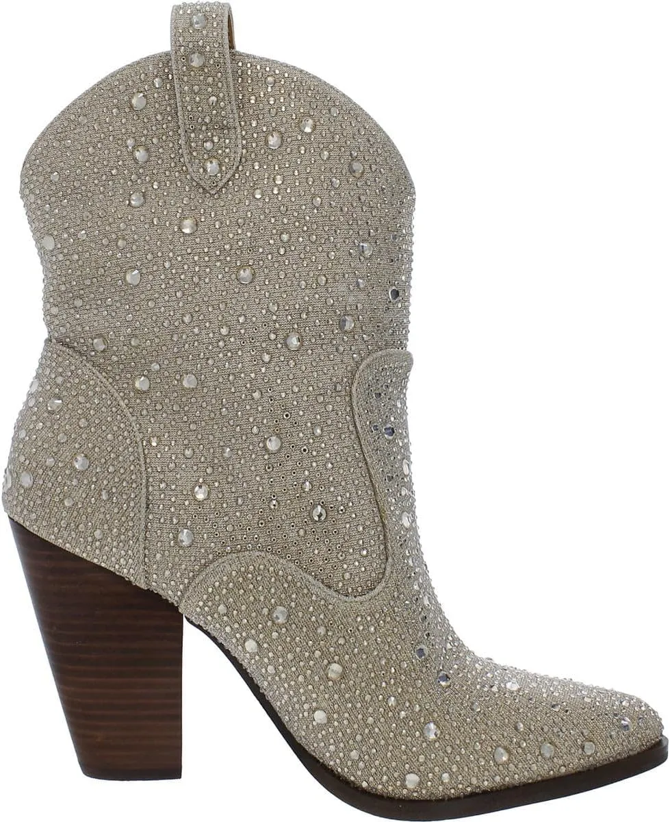 Jessica Simpson Womens Cissely Embellished Western Cowboy, Western Boots