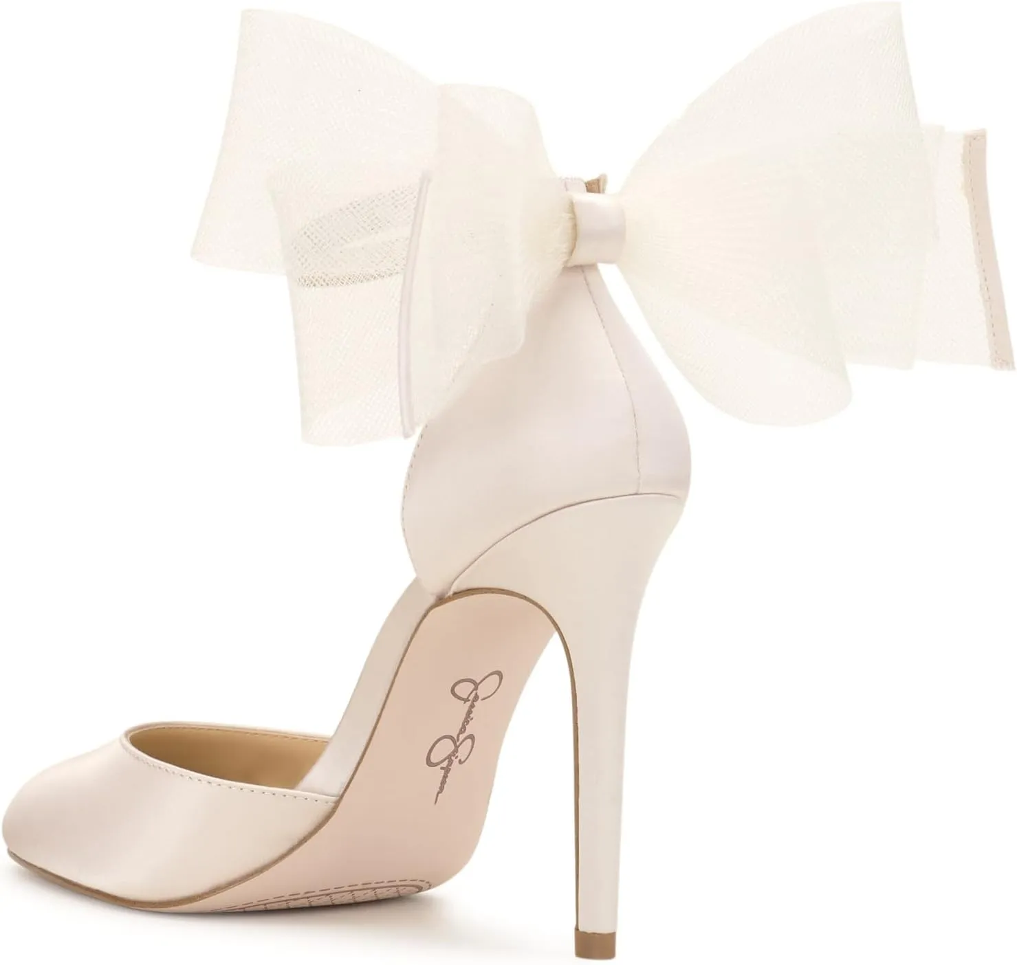 Jessica Simpson Womens Phindies Satin Bow Pumps