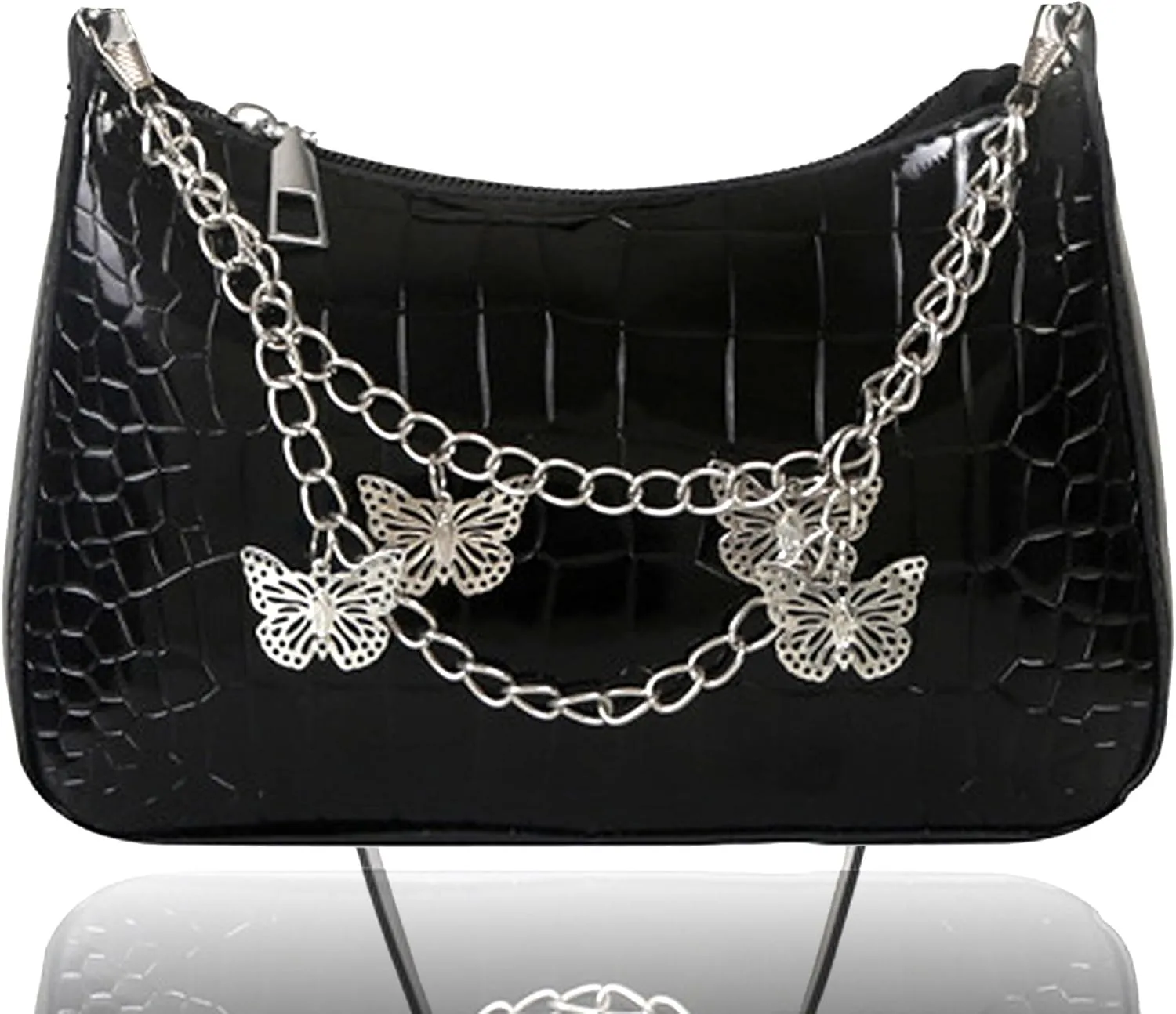 JeVenis Y2K Purse Y2K Tote Bag Punk Gothic Tote Purse Y2k Crossbody Bag Y2k Shoulder Bag for Womens Girl Gift