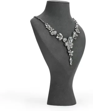 Jewelry Organizer Jewelry Stand Three-dimensional Velvet Necklace Pendant Chain Jewelry Bust Display Stand/Necklace Bust for Selling Necklaces, Pendants Jewelry Stand (C