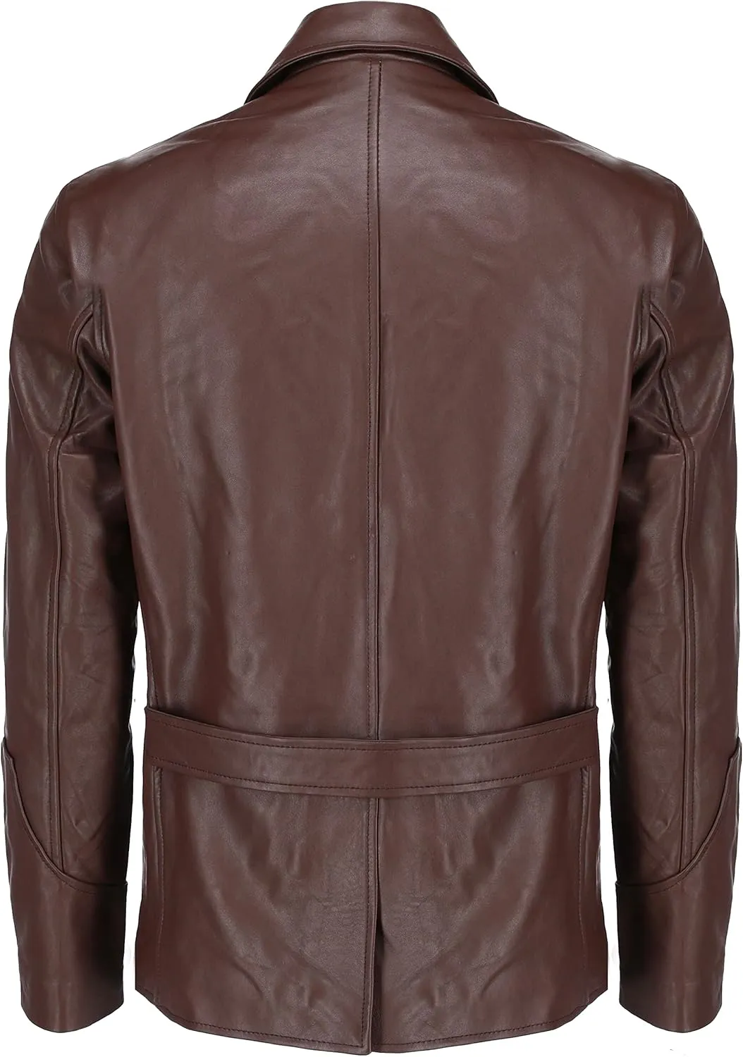 Jild Lambskin Leather Jacket Men Casual Coat – Notched Collar Classic Bond’s Style Ultimate Leather Blazer for Men