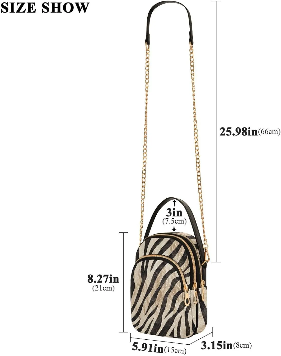 Joko Ivery Multi Pockets Crossbody Bags for Women Zip Cell Phone Purse Wallet Bag with Detachable Shoulder Strap for Girls