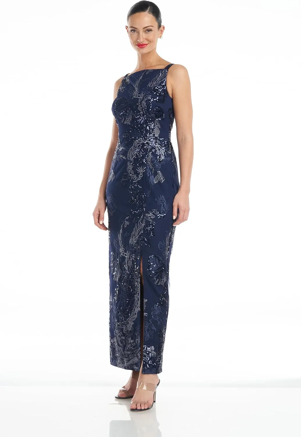 JS Collections Women's Clara Apron Ankle Length Gown