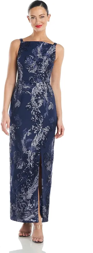 JS Collections Women's Clara Apron Ankle Length Gown