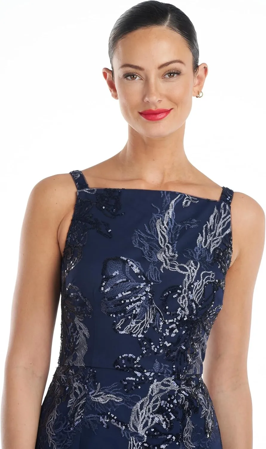 JS Collections Women's Clara Apron Ankle Length Gown