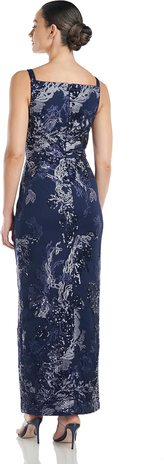 JS Collections Women's Clara Apron Ankle Length Gown