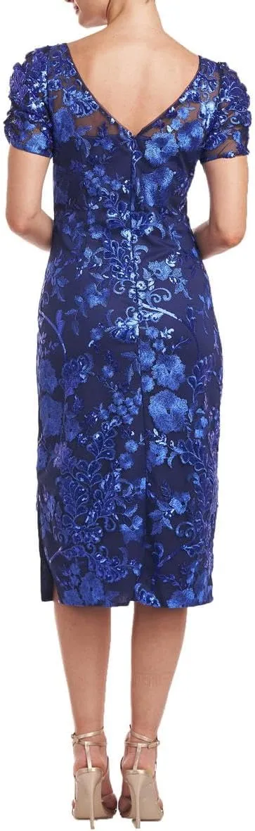 JS Collections Women's Clover Tea Length Dress