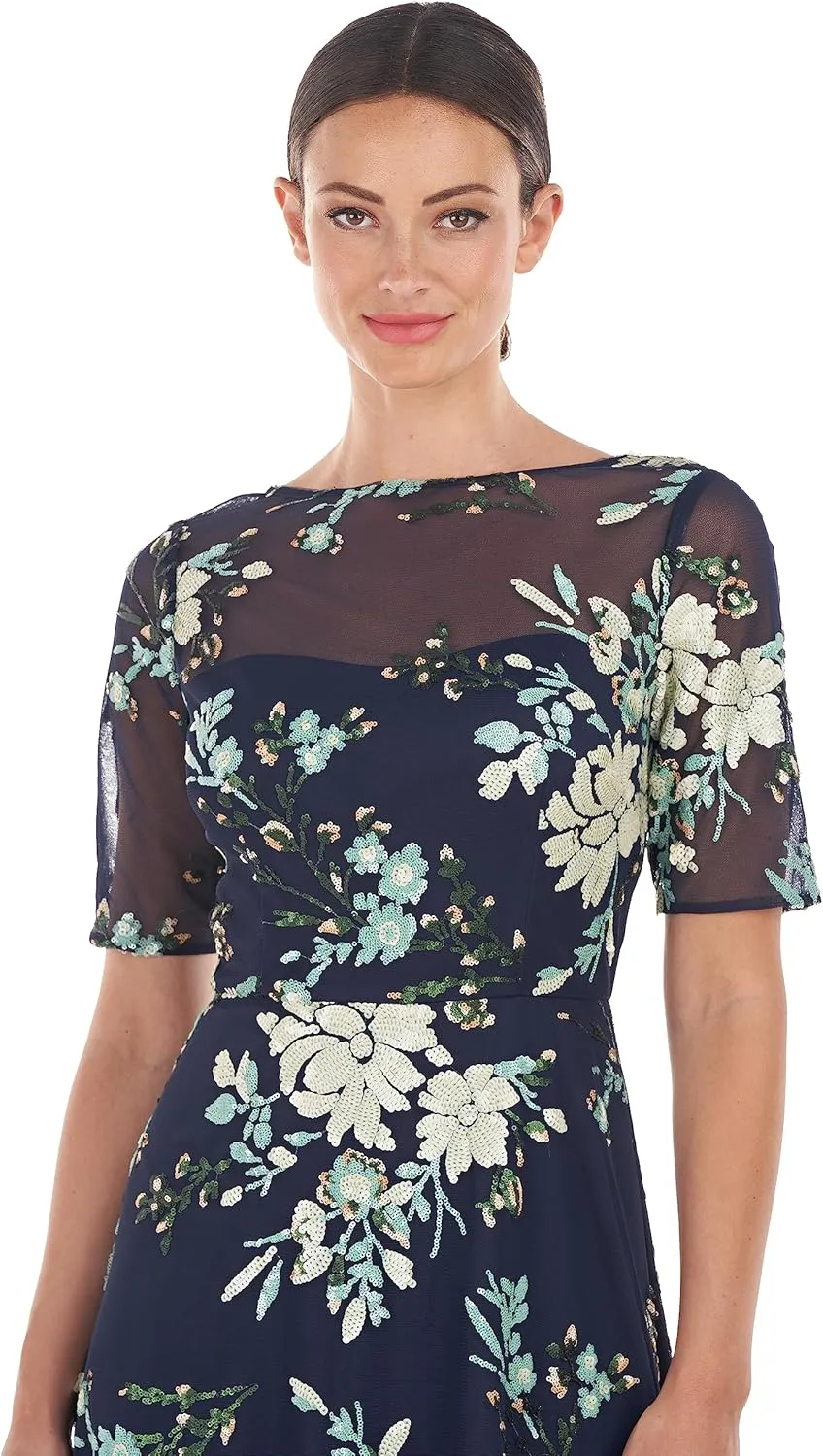 JS Collections Women's Josephine A-line Midi Dress