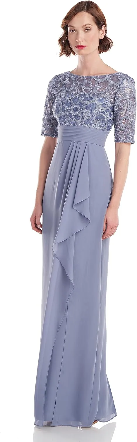 JS Collections Women's Meg Cascade Gown