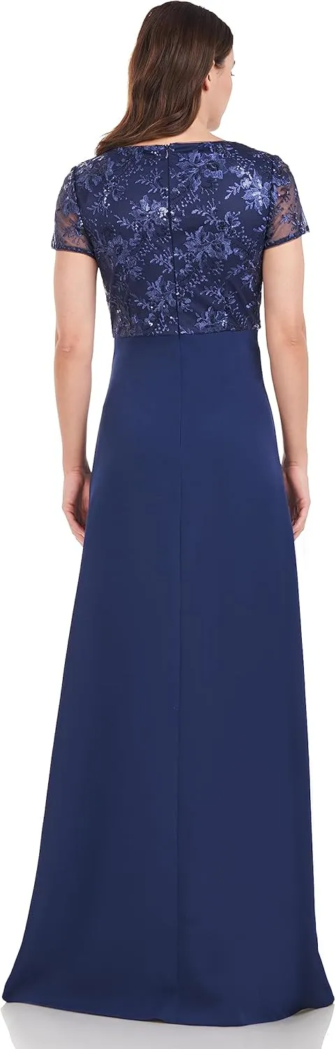 JS Collections Women's Rae Bow Detail Gown