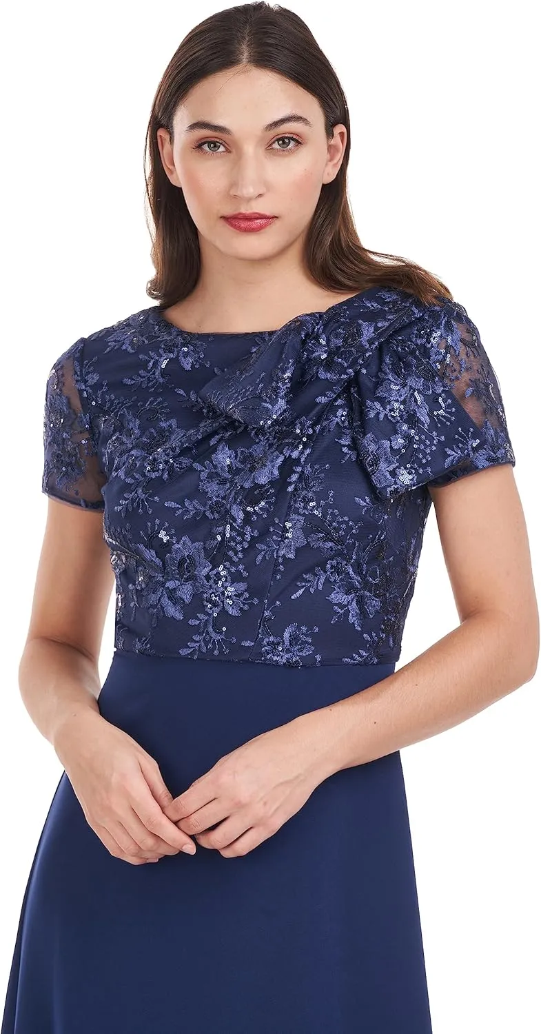 JS Collections Women's Rae Bow Detail Gown
