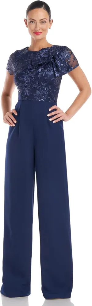 JS Collections womens Rae Bow Detail JumpsuitDress