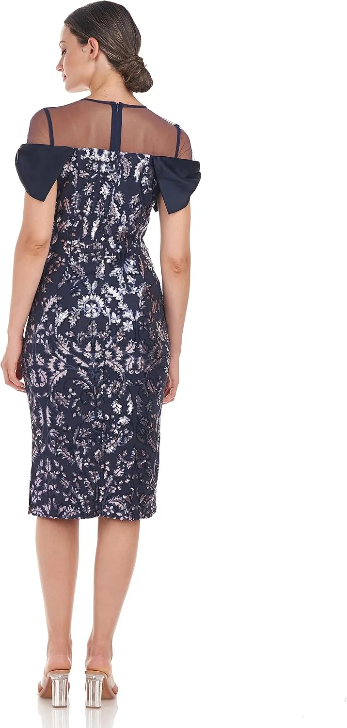 JS Collections Women's Selena Bow Cocktail Dress