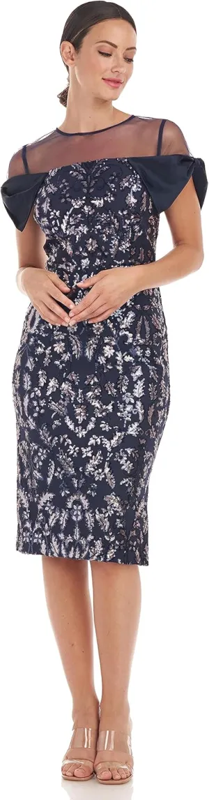 JS Collections Women's Selena Bow Cocktail Dress