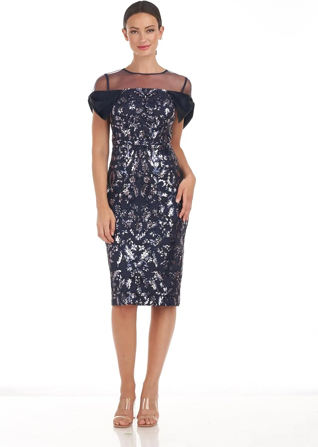 JS Collections Women's Selena Bow Cocktail Dress