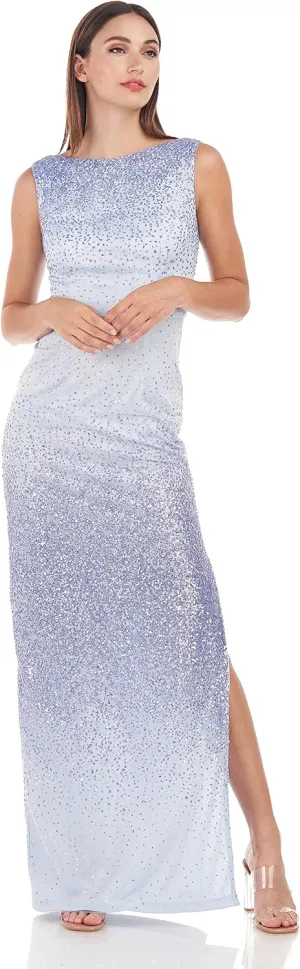 JS Collections Women's Tori Sleeveless Column Gown