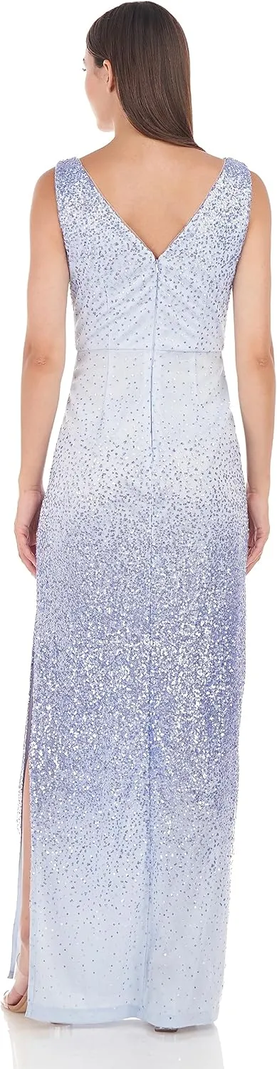 JS Collections Women's Tori Sleeveless Column Gown