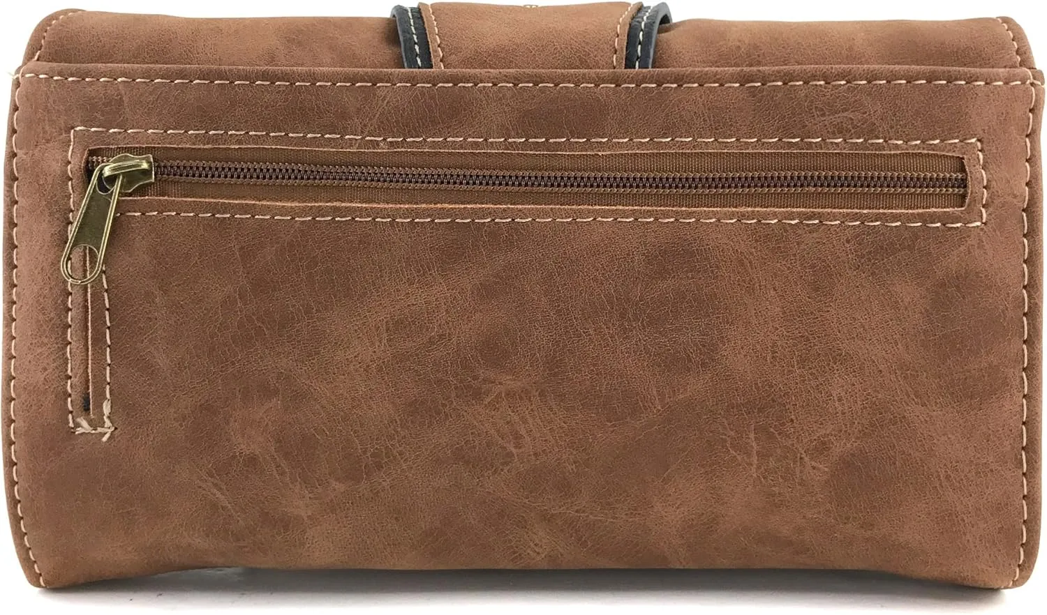 Justin West Patina Girl Western Bronze Floral Buckle Conceal Carry Handbag Purse Tote and Strap Wallet