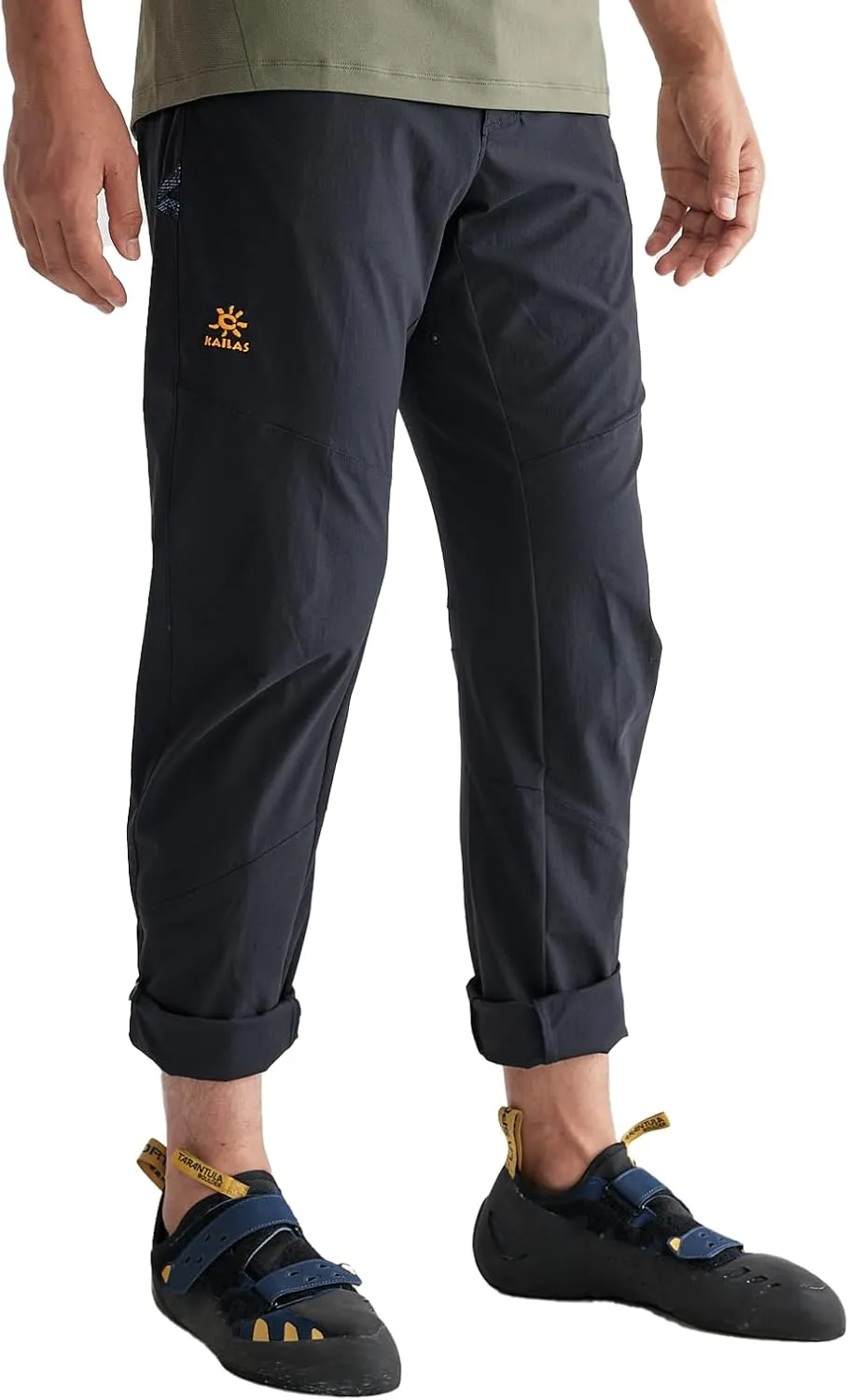 KAILAS Men's Climbing Pants Stretch Windbreaker Outdoor Hiking Lightweight Tactical Running Cargo Pants Breathable