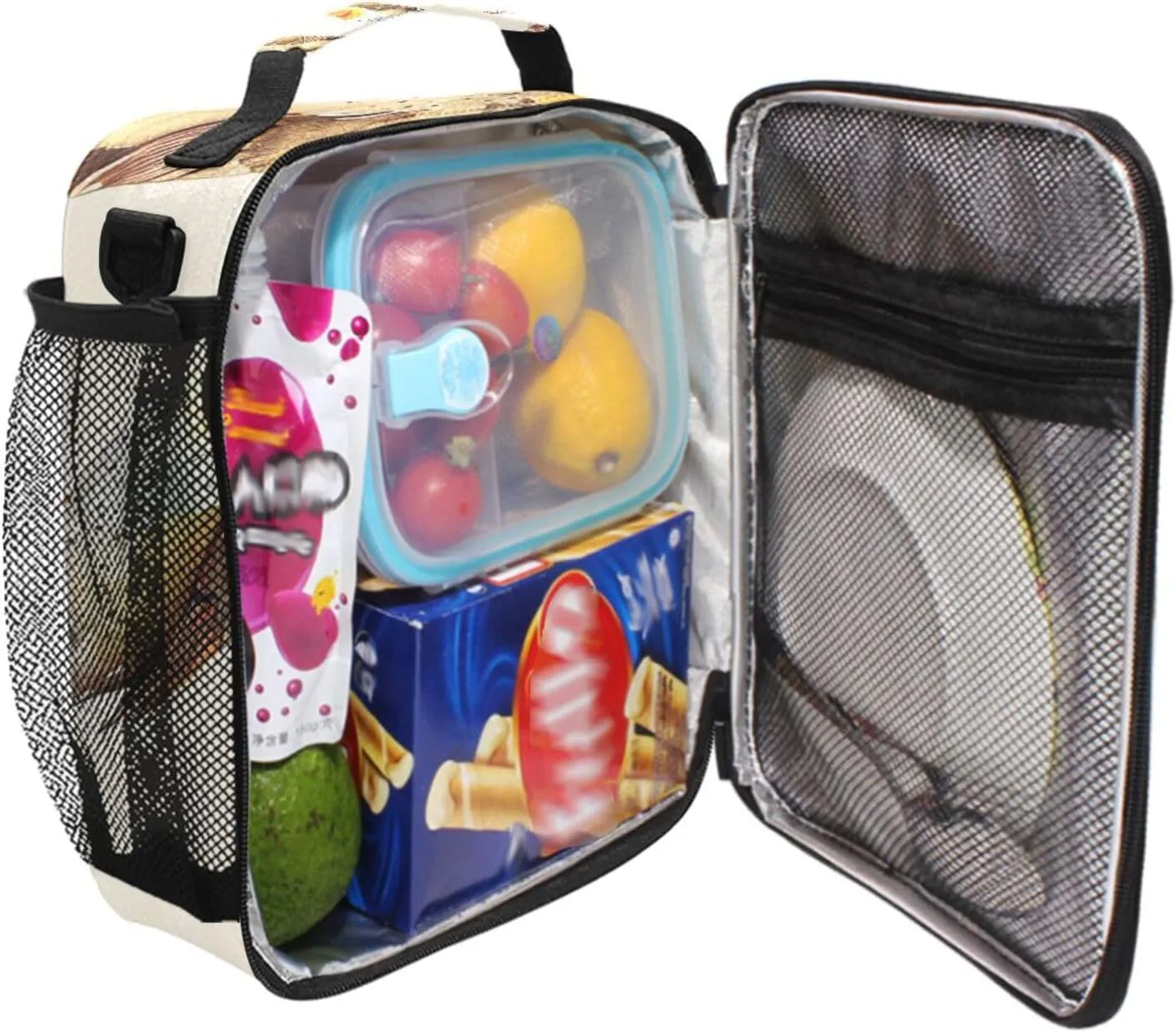 Kids Lunch Box Bird Sparrow Cooler Insulated for Boys and Girls, Lunch Bag with Shoulder Strap for School, Picnic Meal 20856307