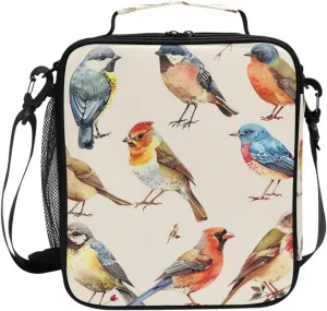 Kids Lunch Box Bird Sparrow Cooler Insulated for Boys and Girls, Lunch Bag with Shoulder Strap for School, Picnic Meal 20856307
